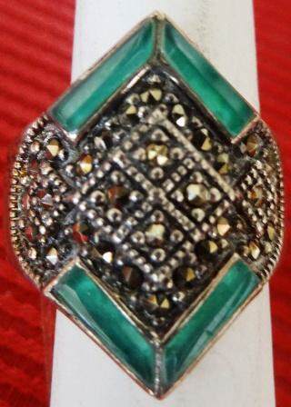 Ring Silber 925 mit Markasiten Nr. 26-1